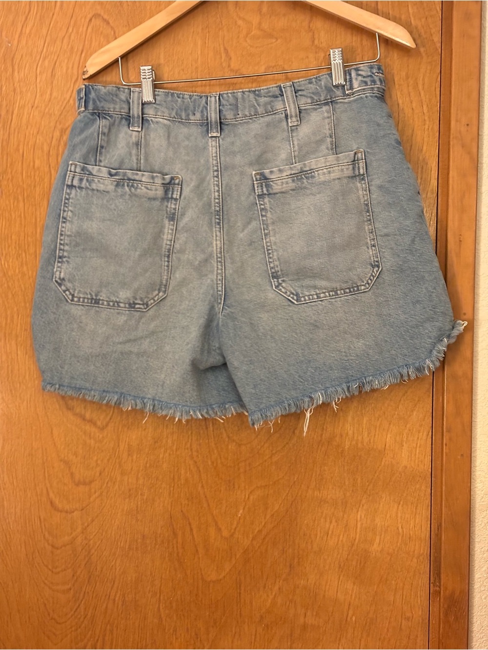 We The Free Light Blue High-Rise Denim Shorts - Picture 5 of 12